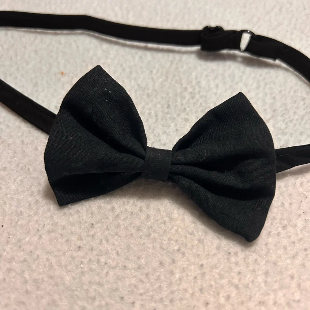 Classic Black Bow Tie for Kids